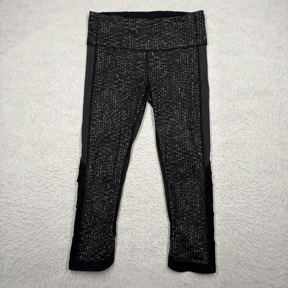 Lululemon Var-City Crop Leggings Run Yoga Gym Workout Athletic Women's Size 6